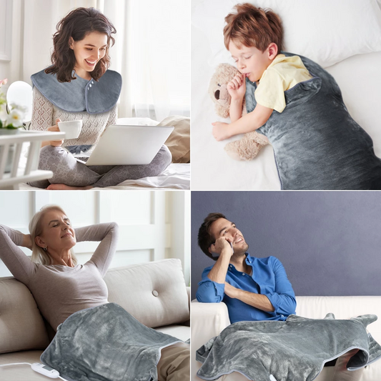 Electric Heating Pad Massage Shawl