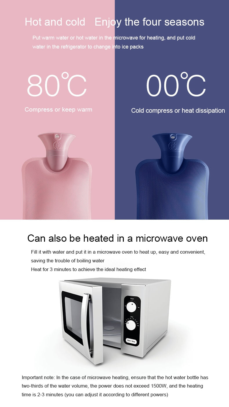 Hot/Cold Water Bottle with Cover